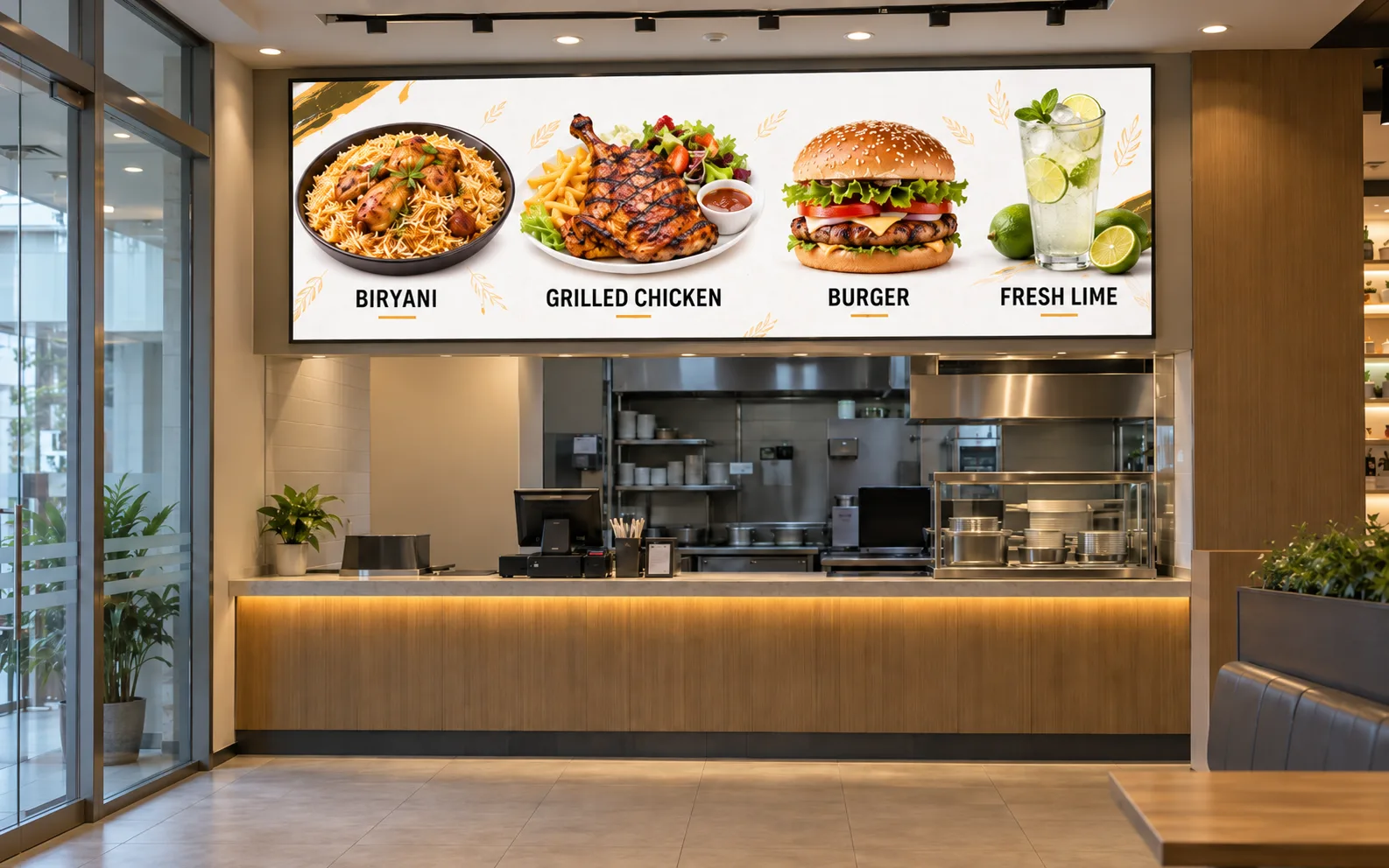 Restaurant / Menu LED Signage Display
